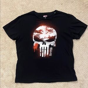 Black Marvel Punisher T-Shirt